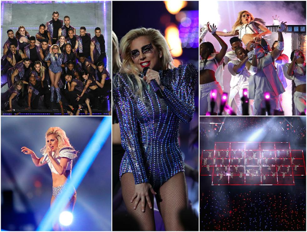 Lady Gaga conquistó el Super Bowl 2017 con un impresionante show en el medio tiempo (Getty Images).