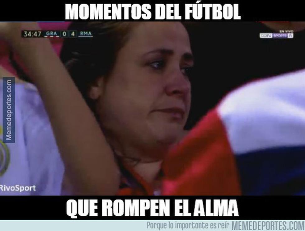 Estos fueron los memes que dejó el Real Madrid-Granada en Los Cármenes. (Meme Deportes)