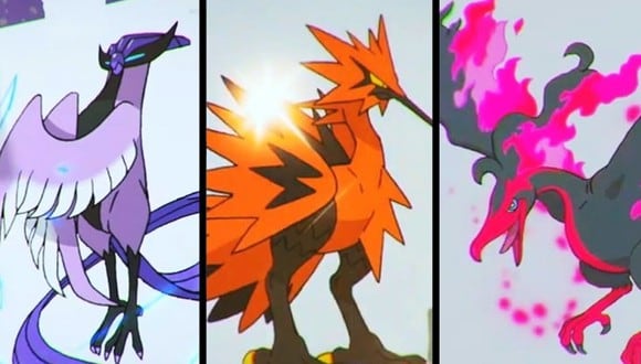 “Pokémon: Espada y Escudo”: así se ve Articuno, Zapdos y Moltres en la región Galar. (Foto: Game Freak)