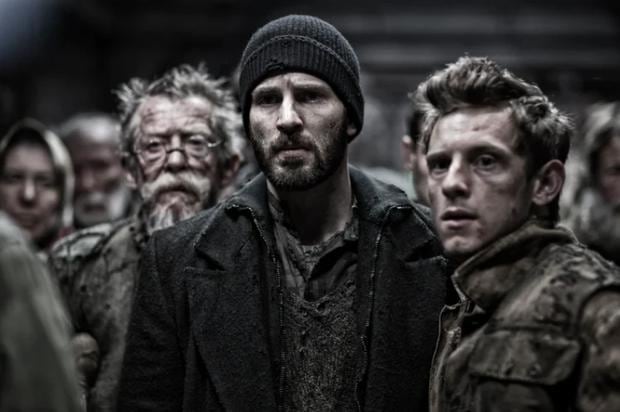 Chris Evans con su barba prominente en la película "Snowpiercer" (Foto: Moho Films)