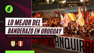 ¡Un solo aliento!: hinchas peruanos realizaron ‘banderazo’ en la previa del partido ante Uruguay