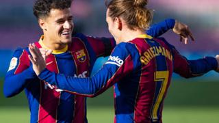 Barcelona goleó 4-0 a Osasuna con golazo de Messi y emotivo homenaje a Maradona
