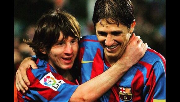 Edmilson y Messi jugaron juntos en el Barcelona entre el 2004 y 2008. (Foto: AFP)