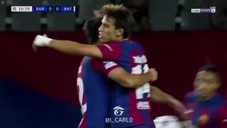 Doblete de Joao Félix y gol de Lewandowski en el 5-0 de Barcelona vs. Antwerp