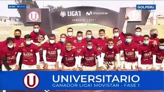 ¡Dale campeón! Así fue la premiación de Universitario de Deportes tras ganar la Fase 1