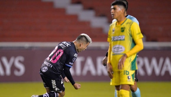 Independiente del Valle y Defensa y Justicia empataron 1-1 en el inicio del Grupo A de la Copa Libertadores. (AFP)