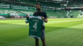 Claudio Pizarro fue presentado en Werder Bremen y dejó la puerta abierta a seguir jugando pasado los 40 años