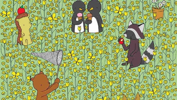 El reto viral del momento consiste en hallar la abeja entre las flores. (Foto: dudolf.com)