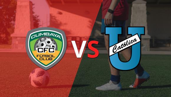 Sin goles se van al entretiempo U. Católica (E) y Cumbayá FC