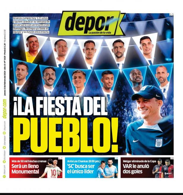 La portada impresa de hoy