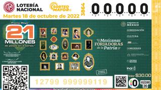 Sorteo Mayor - martes 18 de octubre: resultados y números ganadores de la Lotería Nacional de México