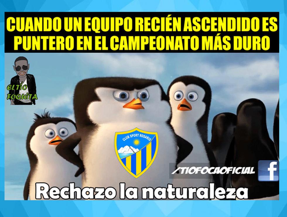 Sporting Cristal no se salvó de los memes tras la derrota ante Sport Rosario. (FACEBOOK)