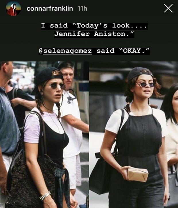 Selena Gomez se viste como Jennifer Aniston. (Foto: Instagram)