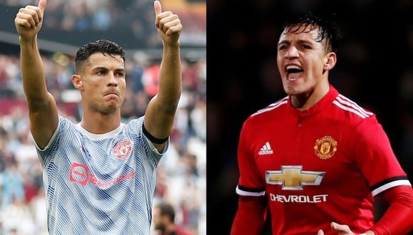 Cristiano Ronaldo y Alexis Sánchez tienen la misma cantidad de goles en Manchester United. (Foto: AFP - Reuters)