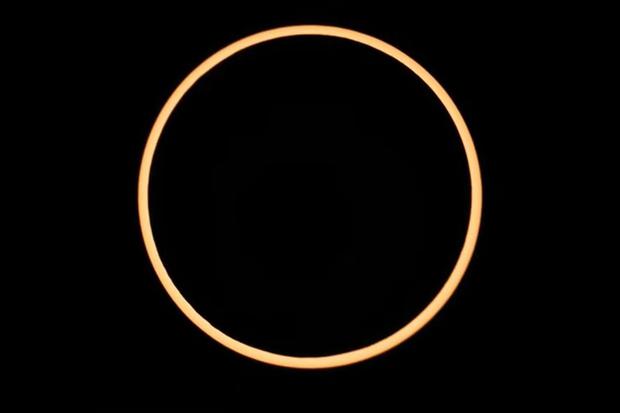 Real-time update: Path of the Annular Solar Eclipse now (Photo: NASA)