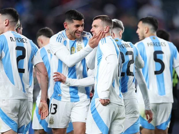 Argentina superó a El Salvador y se pone a punto para la próxima edición de la Copa América. (Foto: AFP)
