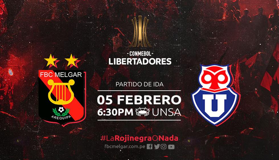 Melgar vs. U. de Chile EN VIVO EN DIRECTO ONLINE. El 'Dominó' debutará como local en la Copa Libertadores. (Prensa Melgar)