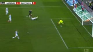 Haaland hizo su primer gol con Dortmund: tres minutos en cancha y marcó ante Augsburgo en debut oficial [VIDEO]