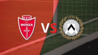 Monza y Udinese comienza a jugar el segundo tiempo por el desempate