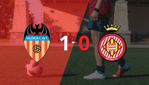 Girona no pudo en su visita a Valencia y cayó 1-0