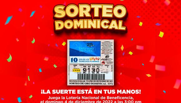 Lotería Nacional de Panamá de HOY, domingo 4 de diciembre (Foto: @lnbp).