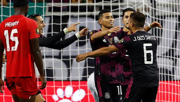 México chocó ante Canadá en la semifinal de la Copa de Oro 2021. (Foto: AFP)