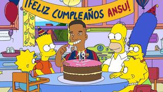 Al estilo de Los Simpson: el Barcelona celebra hoy la mayoría de edad de Ansu Fati