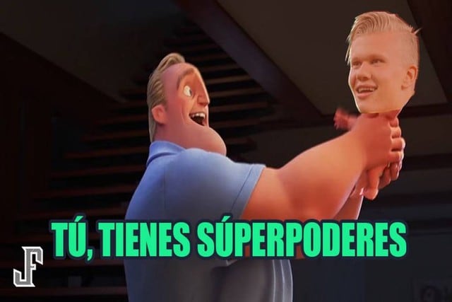 Los goles de Erling Haaland ha generado una gran ola de memes en redes sociales como Facebook y Twitter. (Fotos: Difusión)