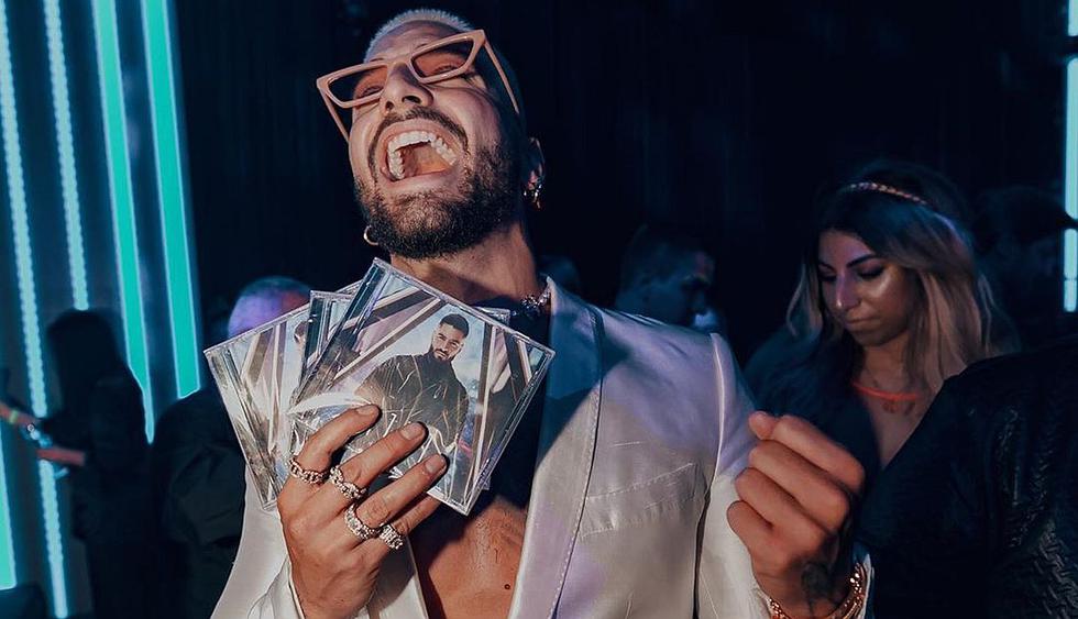 Así celebró Maluma la gran acogida de su nuevo álbum “11:11”. (Foto: @maluma)