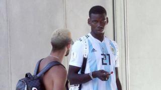 ¿Guiño a la Juventus? Paul Pogba se pasea con la camiseta de la Selección Argentina