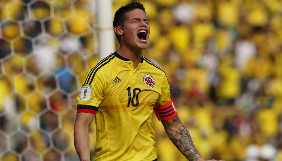 Colombia: James Rodríguez, delantero del Real Madrid, portará la '10' del equipo cafetero. (AP)