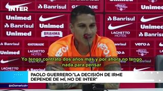 Paolo Guerrero respondió a la prensa sobre su posible llegada a Boca Juniors 