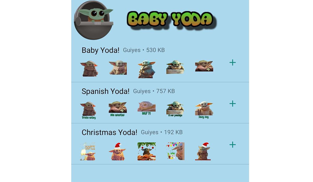 Tan solo debes escribir en Google Play "Baby Yoda Stickers". (Foto: WhatsApp)