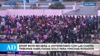 Torneo Clausura: Sport Boys y Universitario jugarán en el Callao solo con hinchada local