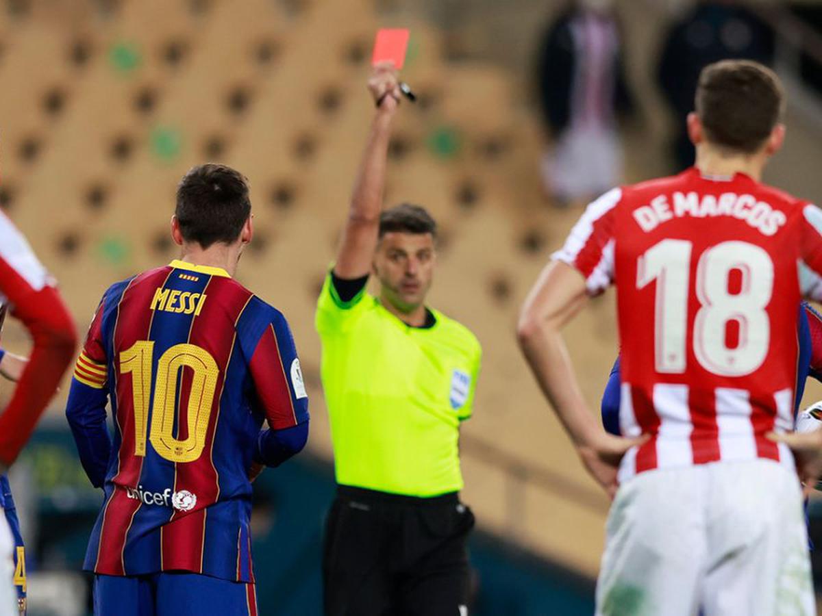 Promesa pizarra tobillo Lionel Messi expulsado en Barcelona vs. Athletic Club: el dato de Mister  Chip sobre las tarjetas rojas del argentino que sorprende | nczd |  FUTBOL-INTERNACIONAL | DEPOR