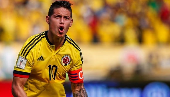 James Rodríguez volvió a la selección de Colombia. (Foto: EFE)