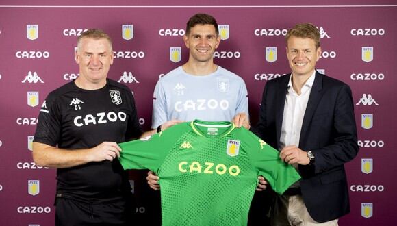 Aston Villa anunció a Emiliano Martínez como su nueva contratación. (Foto: Aston Villa)