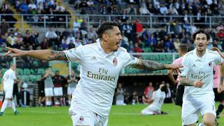 Con golazo de Lapadula: AC Milan ganó 2-1 al Palermo por la Serie A