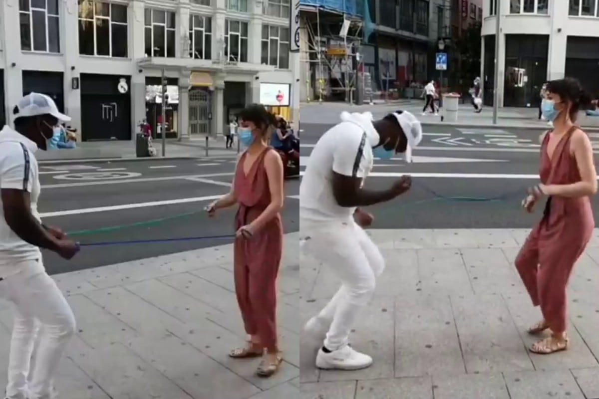 Un video que se volvió viral en redes sociales como Facebook muestra cómo será bailar salsa con la “sana distancia”. (Fotos: salsabachatafuego en Facebook)