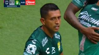 No rompió el arco de milagro: golazo de Elías Hernández para el 1-0 del Monterrey vs. León [VIDEO]
