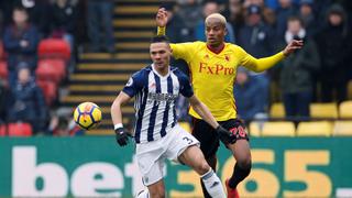 Con André Carrillo: Watford venció 1-0 a West Bromwich por la fecha 29 de Premier League 2018