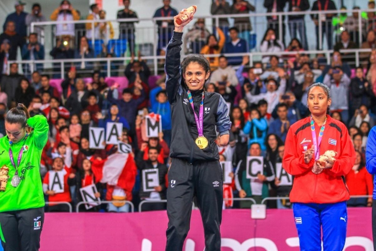 Angélica ganó la medalla de oro en para taekwondo en los Juegos Parapanamericanos Lima 2019. (Foto: IPD)