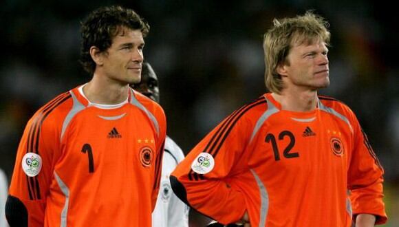 Jens Lehmann y Oliver Kahn, los porteros de Alemania en 'su' Mundial en el 2006. (Getty Images)