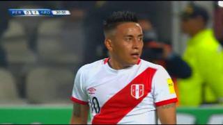 Selección: Christian Cueva y el potente tiro libre que pudo ser gol de Perú