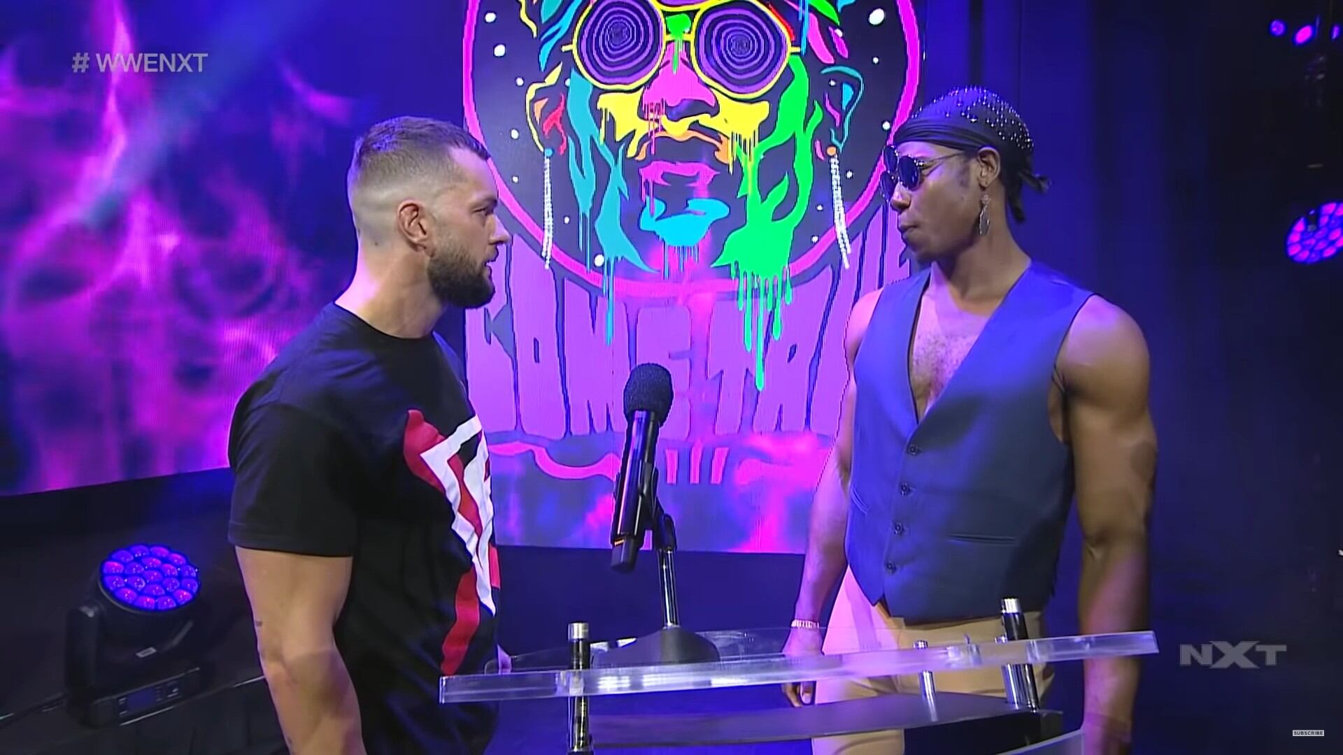 El careo que tuvieron Finn y Velveteen en NXT. (Foto: WWE)