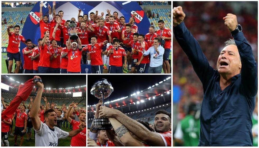 Las postales del festejo de Independiente tras título de la Copa Sudamericana 2017. (AFP / Reuters / Getty Images)