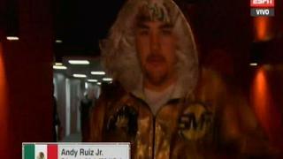 ¡Al ritmo de ‘Aguanile’! Así fue la brillante entrada de Andy Ruiz Jr. al ring del Arena Diriyah para su pelea contra Anthony Joshua [VIDEO]