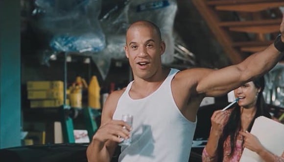 Vin Diesel en "Rápidos y Furiosos 1".