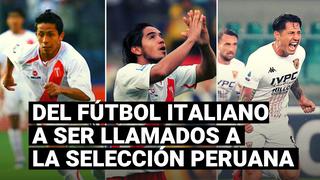 Gianluca Lapadula y otros futbolistas de la liga italiana que fueron convocados a la selección peruana