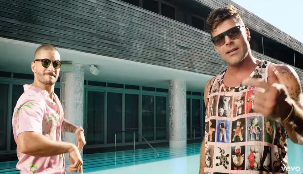 Maluma y Ricky Martin están grabando el videoclip de "No se me quita". (Foto: Captura de video)